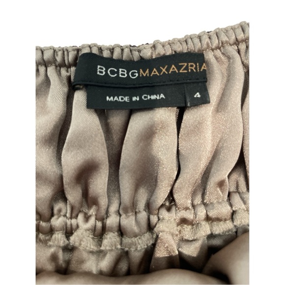 BCBG MAXAZRIA SILK COCKTAIL DRESS.EMPIRE WAIST.ABSTRACT ANIMAL PRINT.SIZE 4 - Picture 11 of 16